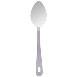 Genware Nev-300012 Serving Spoon With Hanging Hole, Stainless Steel, Silver, 12"