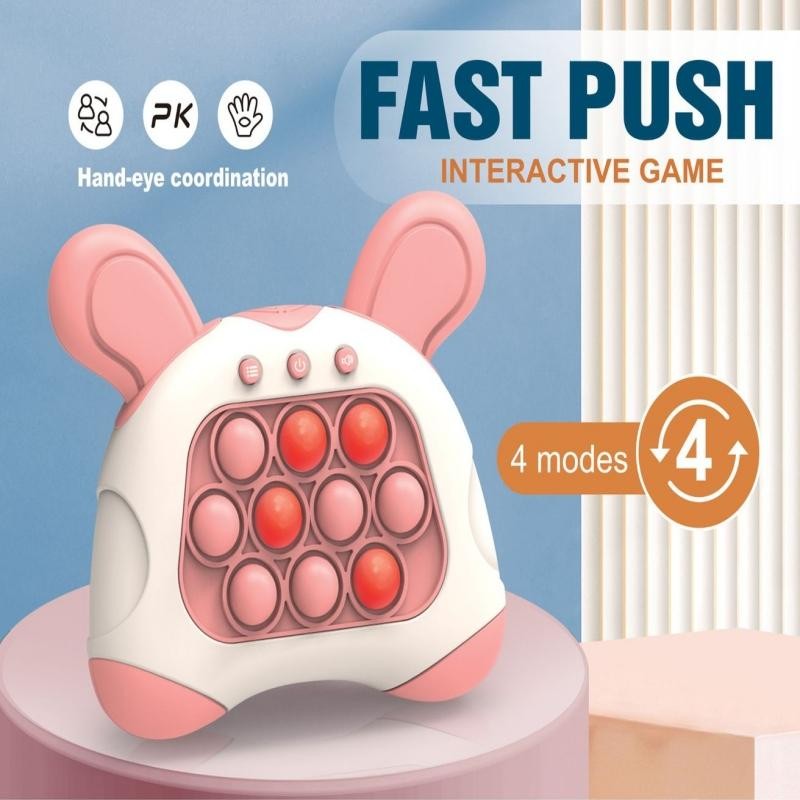 Quick Fast Push Game Console Electronic Pop It Game Light