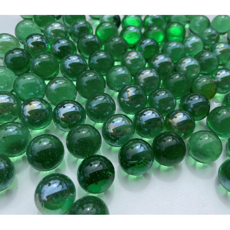 FAIRY TAIL & GLITZER FEE Glass Baubles Transparent Green 16
