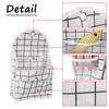 FuninCrea Wall Hanging Storage Bag, 3-Layer Hanging Pocket with Non-marking