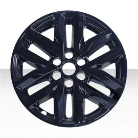 Set of 4 18" 6 V Spoke Snap-On Wheel Skins for GMC Acadia SLT 2017-2019 - Gloss Black