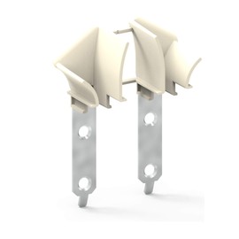 markiso® 2 pairs of universal inlet funnels for roller shutters, roller shutter guide in pair for mini profiles of 9 mm thick [made in Germany], suitable for all standard guide rails