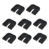 MY MIRONEY 8PCS U-shaped Rubber Anti-Vibration Isolator Pads, Air Conditioner