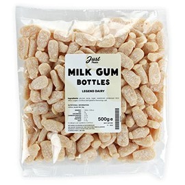 Just Treats Old Fashioned Dusted Milk Bottles (500g Share Bag)