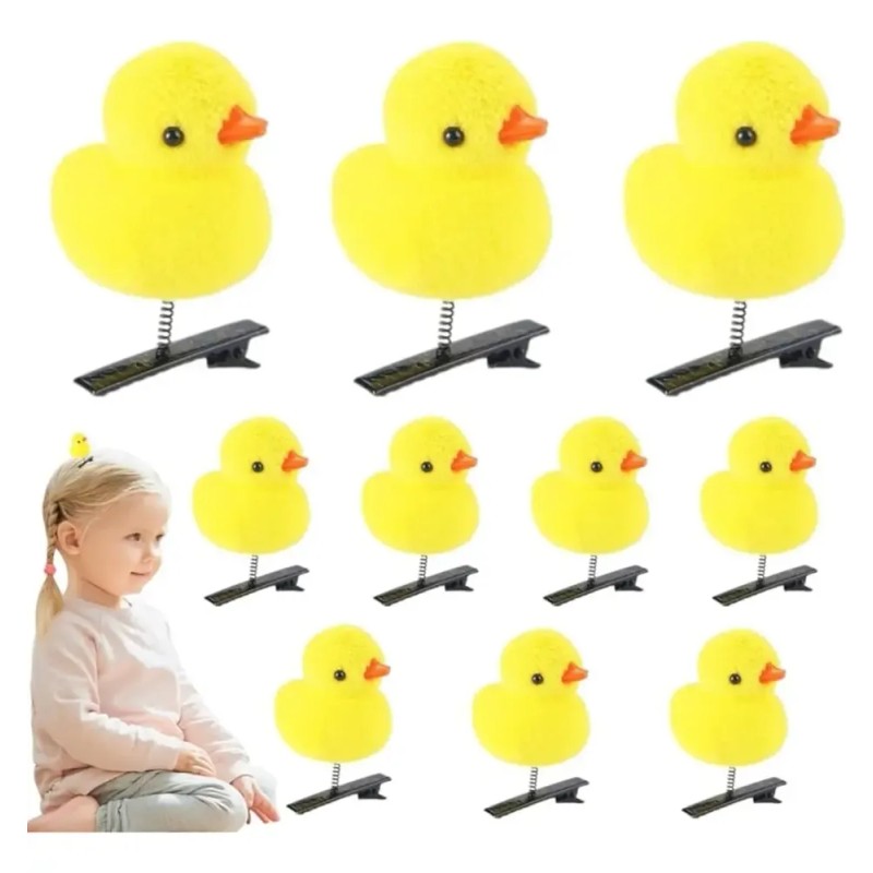100 Pzas Patito Pollito Pasador Pinza Para Cabello Horquilla