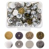 Gasea 80 Sets 8 Styles 17mm Jeans Buttons Tack Buttons