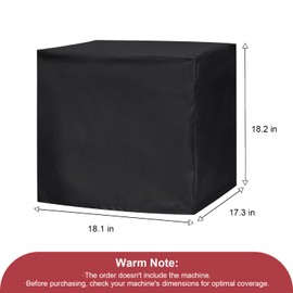 FlexiDapt Waterproof Air Fryer Cover for 10-26 Quart Extra Large Instant Pot Toaster Oven Electric Pressure Cooker Rice Cooker, Countertop Appliances Dust Cover, Black