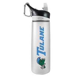 Tulane Tritan Plastic Frosted Sport Bottle, Design-1 - White