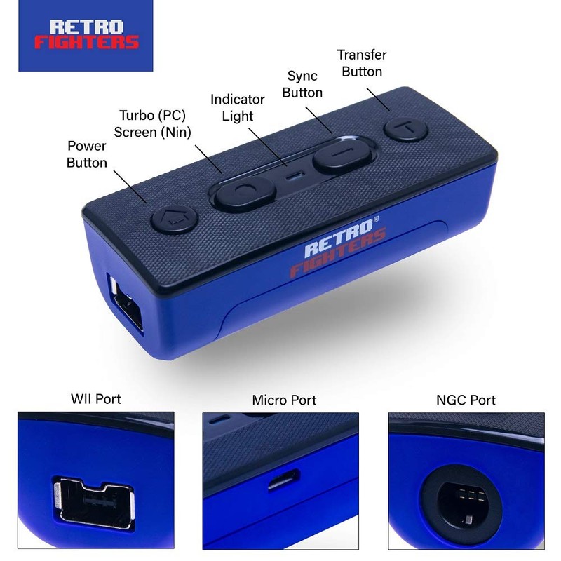 Retro Fighters Warrior Switch Wireless Adapter for Switch & PC