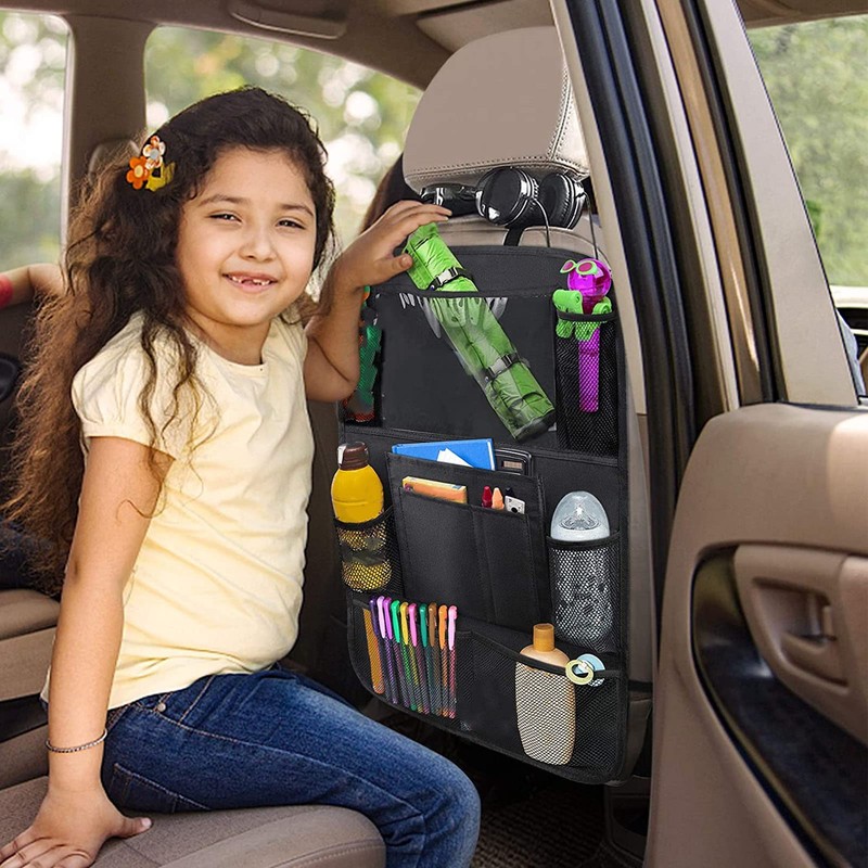 Car Backseat Organizer, Protect Child Seats with Tablet Holder and