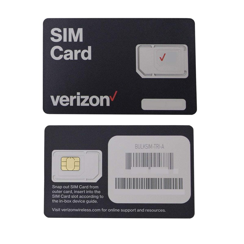 Verizon Wireless 4G LTE SIM Card - All 3 Sizes