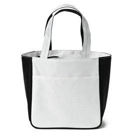 Delsol 7873 Bicolor Cart Bag, WHT, Cart Back, Round Back, Spring/Summer, 2025, Spring, Summer, Autumn, Winter, White, Golf, Golfwear, Sports, Women's, Men's, Bicolor Mini Tote, white