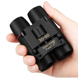 Compact 30x60 Binoculars for Adults and Kids,Foldable Lightweight Easy Focus Small Binoculars for Bird Watching Travel Sightseeing Hunting Concert Theater Opera