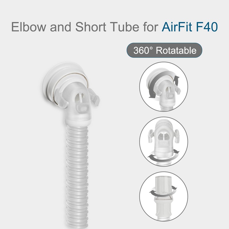 AirFit F40 Replacement QuietAir Elbow System for resmed AirFit F40