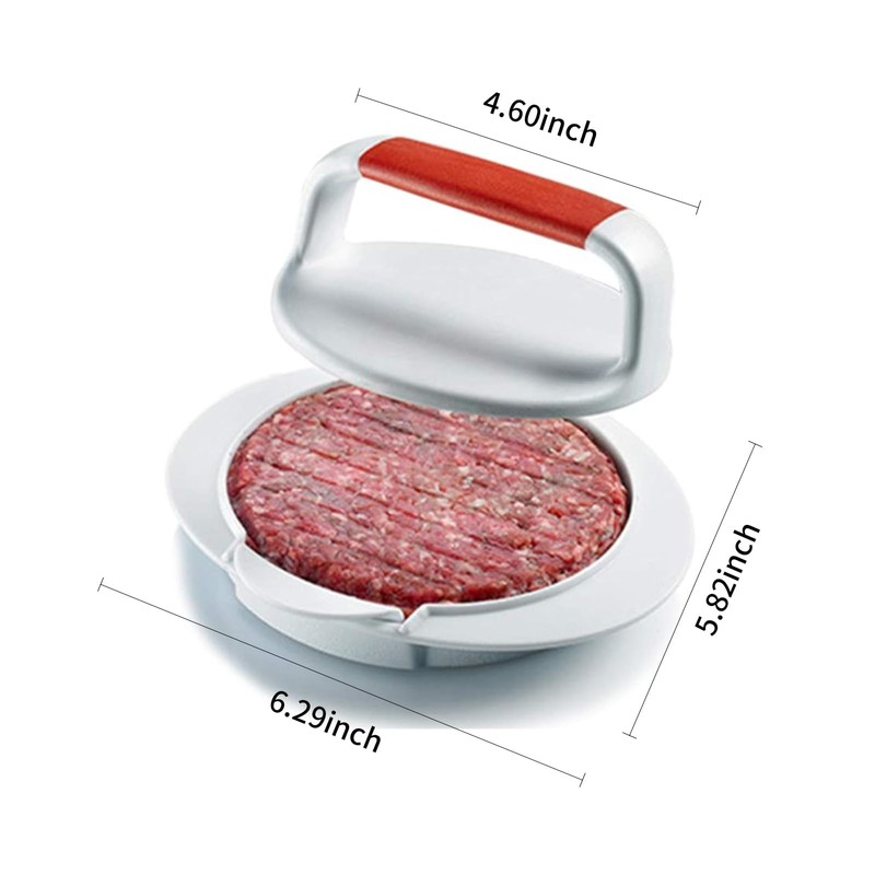 QELEG Non Stick Burger Press, Hamburger Maker Mold, BBQ Patty