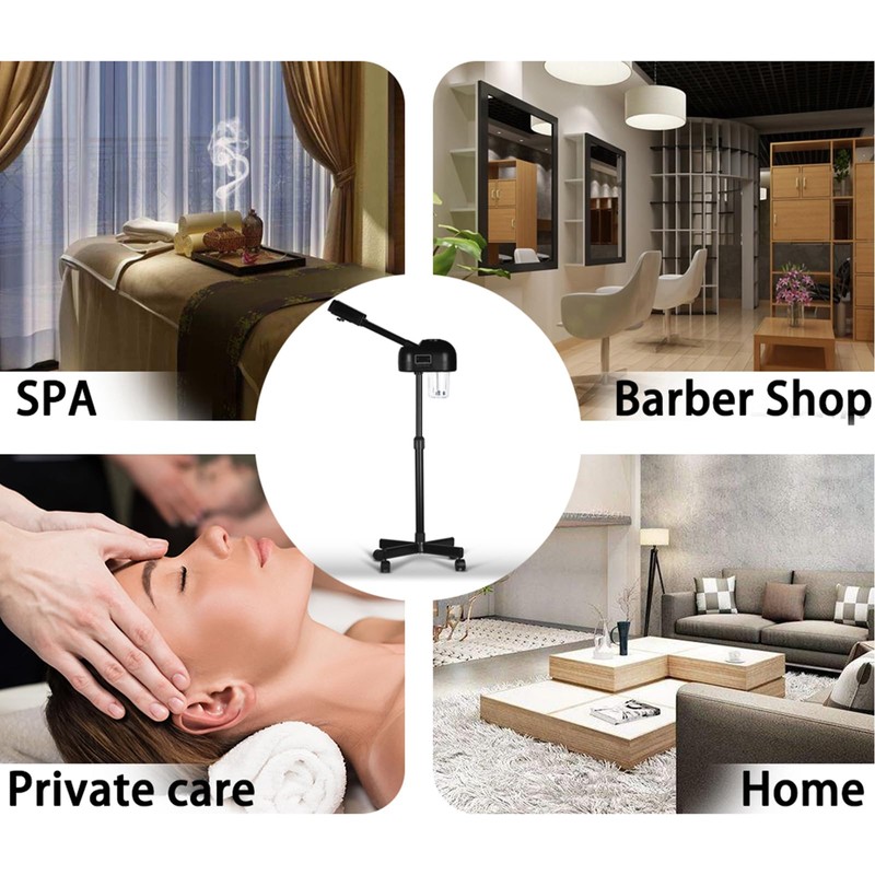 HeavenBird Stand Professional Ozone Facial Steamer with Digital Display, Adjustable