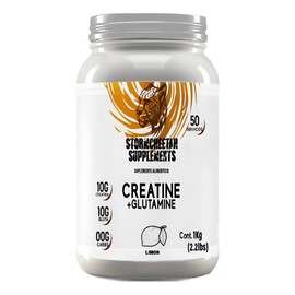Suplemento Creatina  Glutamina Polvo Stormcheetah 1kg 50ser