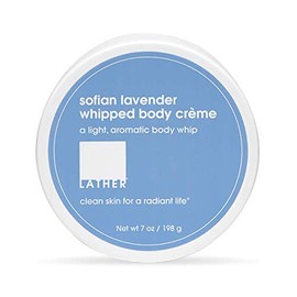 LATHER Sofian Lavender Body Crème, 7 Ounce - Light, Aromatic Body Lotion with Shea Butter