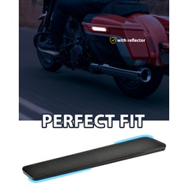 VEISUTOR Smoked Saddlebag Reflectors for Harley CVO Road Street Glide 2023-2025, Saddle Bag Hinge Latch Cover Reflectors for FLHX FLTRX FLTRXSTSE 2024-2025 Accessories