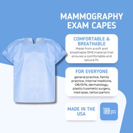Disposable Mammography Exam Cape - Made in The USA - XXL