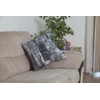TreeWool Decorative Cushion Cover (60 x 60 cm, Black) Brush