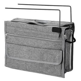 Organizador de escritorio para carpetas de archivos colgantes con marco de metal, 14.49 x 5.51 x 11.42 pulgadas, organizador de escritorio lateral, so