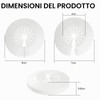 12 rosette rosette per termosifoni universale, 14-29 mm copri tubi