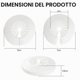 12 rosette rosette per termosifoni universale, 14-29 mm copri tubi termosifoni muro, rosette bianche, per tubi di riscaldamento, tubi dell'acqua, tubi del gas, parete e pavimento