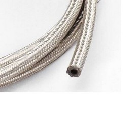 Stainless Steel Braided Hose Oil/Fuel Line (5/16" Inner Diameter, 120 cm 48" Long)