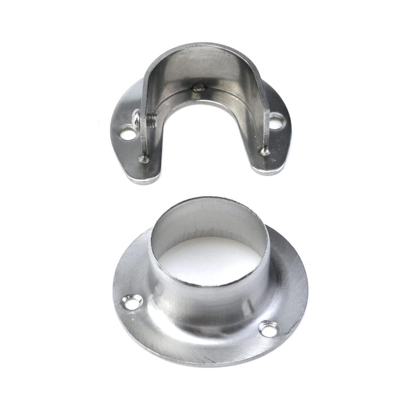 Tighall 6PCS Heavy Duty Stainless Steel Closet Pole Sockets Rod