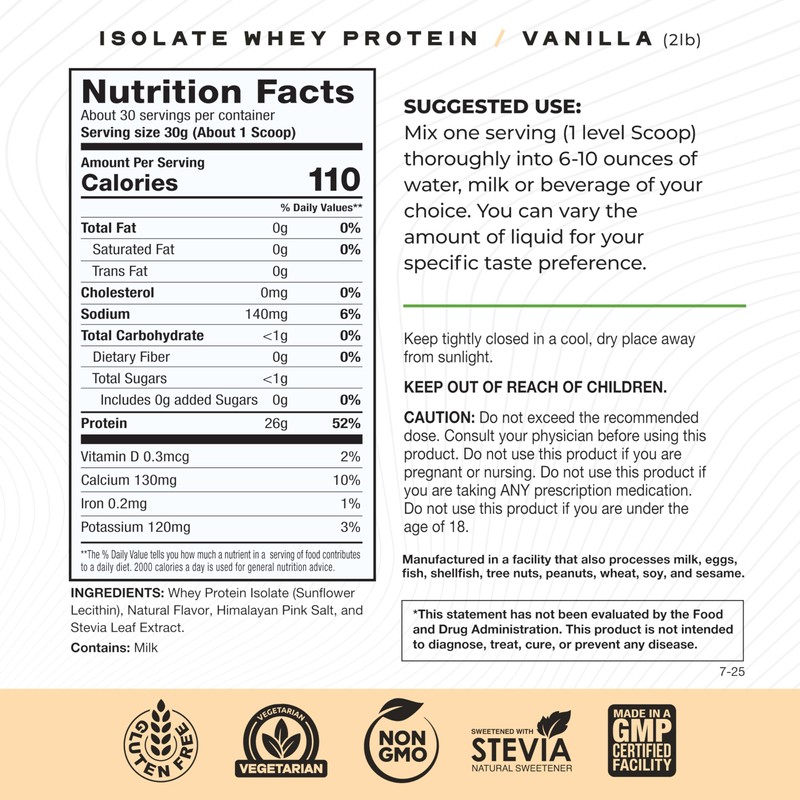 Muscle Feast Grass-Fed Whey Protein Isolate, All Natural Hormone Free