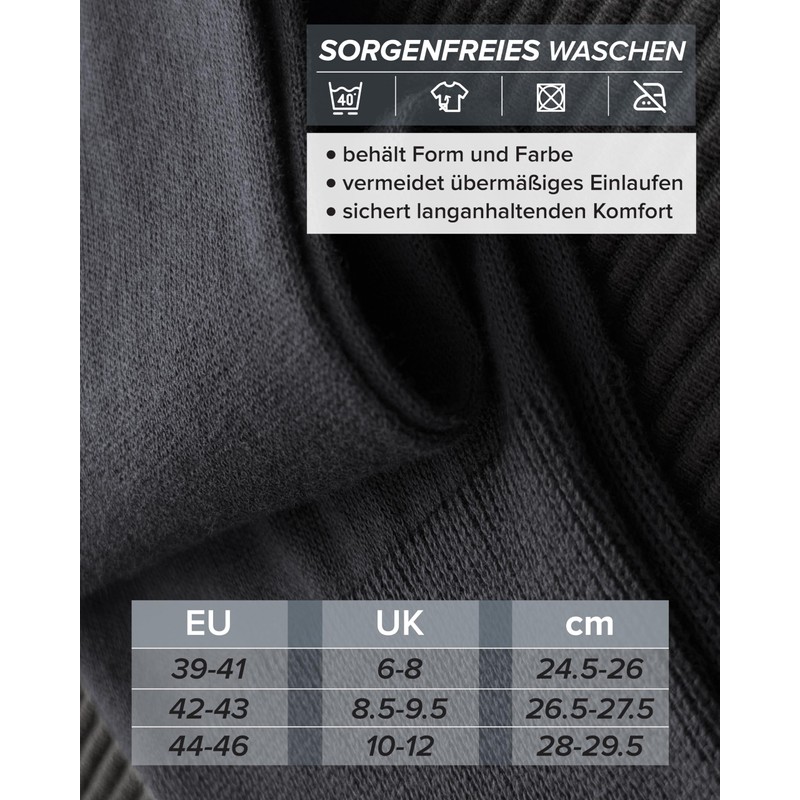 vitsocks Men's Knee Socks 100% Cotton Long Socks (Pack of