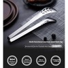 11 Inch Stainless Steel Steak Tongs, Multipurpose Kitchen Cooking Clamps