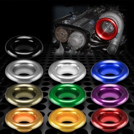 JDMBESTBOY 4" Green Short Ram Cold Air Intake Turbo Horn Aluminum Alloy Velocity Stack Adapter Kit with Silicone Hose