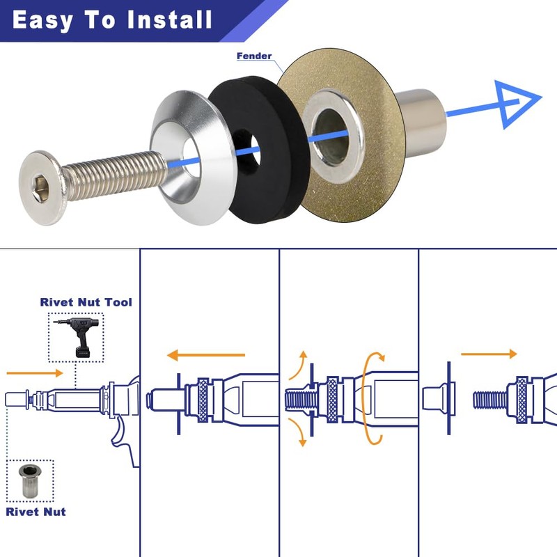 Shopauto Anodized Aluminum Hardware Kit Compatible with Widebody and Fender