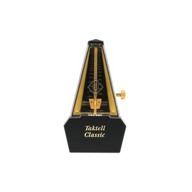 Wittner Metronome Taktell Classic Series 829 - Plastic casing - Without bell - Black/gold plated - Mechanically wound - No batteries required - Made in Germany