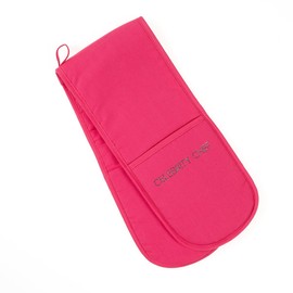 Mad About Cooking Celebrity Chef Rhinestone Double Oven Glove, Pink