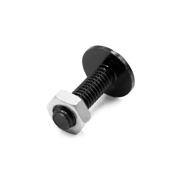 sourcingmap 20pcs M6 Black Aluminum Alloy Head Motorcycle Bolts Screws