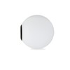 2 Pack Matte Opal Glass Globe Lampshades with Black Metal