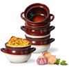 ONEMORE French Onion Soup Bowls, Oven Safe Soup Crocks with