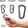 Oupeng sky Carabiner Clip, 855lbs,3" Iron Heavy Duty Caribeaners for