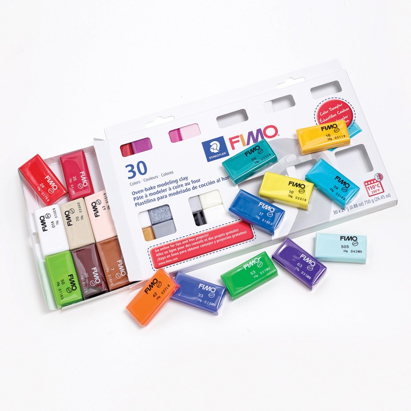 STAEDTLER FIMO Soft Oven-Bake Polymer Modeling Clay: 30 Piece Starter
