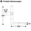 Connex DYB2901531 Window Angle Tape - 250 x 200 x