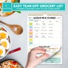 Decorably Meal Planner Pad with Grocery List Minimalist - 52