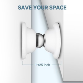 EJYTRVT RV Door Holder Magnetic Baggage Door Catch Latch for RV, Camper, Trailer, Motor Home, Boat Compartments, Cargo (White, 2 Pack)