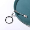 Rosojodg Silver Mini Crown Spoon Keychain, Key Ring Christmas Kitchen