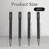 Debbery 4Pcs Positioning Punch Set, Portable Nail Punch, Metal Knurled