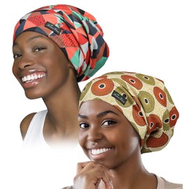 Breathable Sleep Cap - Satin Lined Hair Cover - Soft Night Wrap