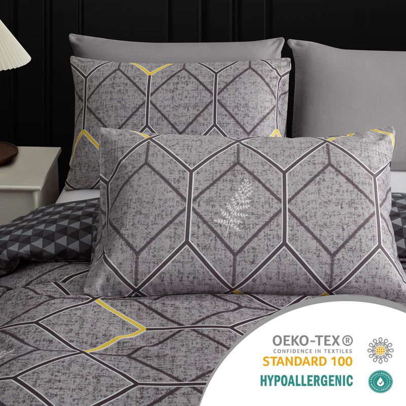 Lazzaro Double Duvet Set - Premium Brushed Microfiber Double Duvet