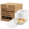 Karat PET Dome Lid for Compostable Bowls - Crystal Clear,